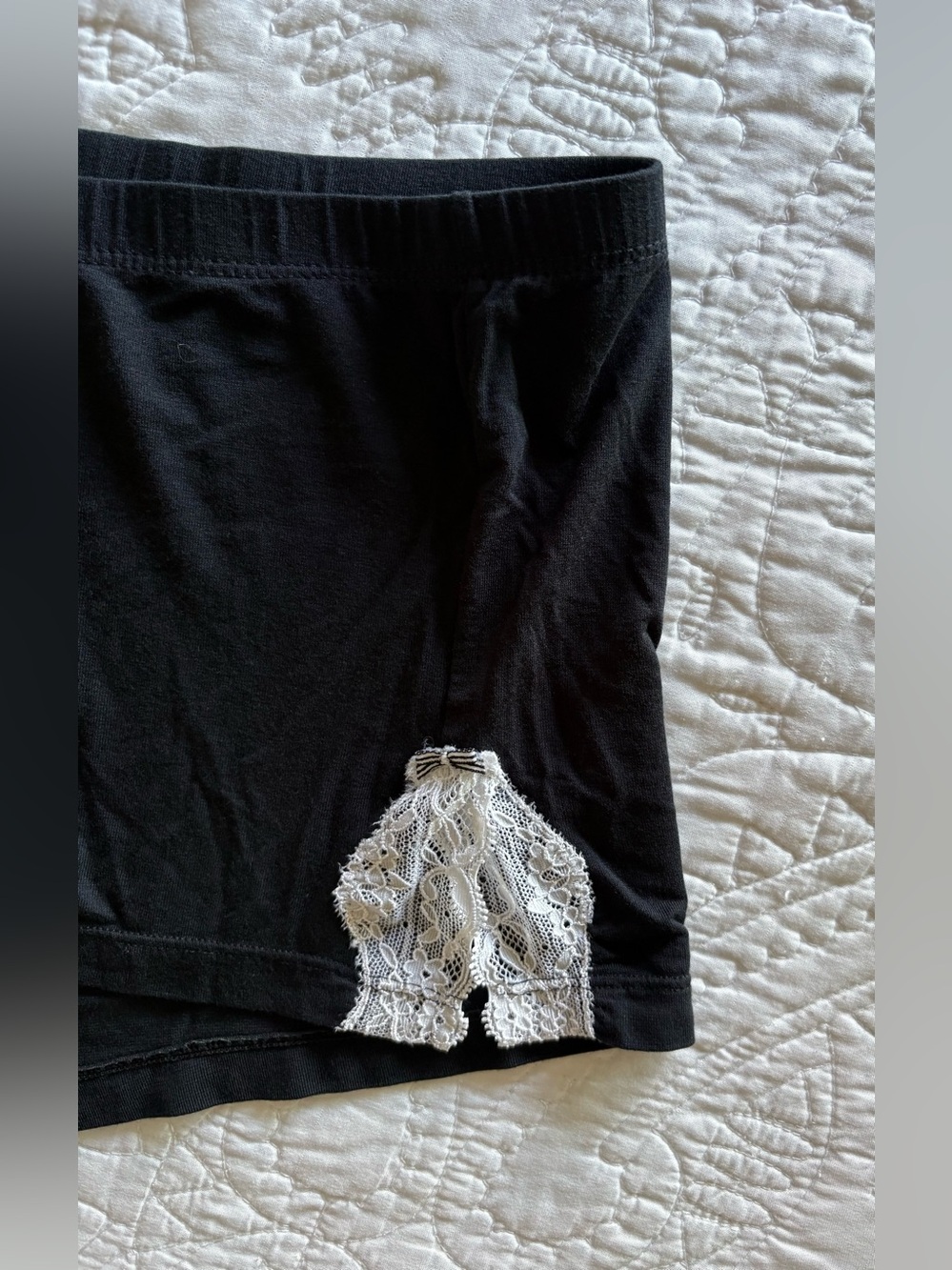Victoria’s Secret Black Lace Cami & Shorts Pajama Set L - Picture 10 of 12